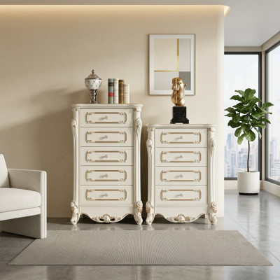 Kommode mit Schubladen Anrichte Kommoden Holz Hochschrank Sideboard