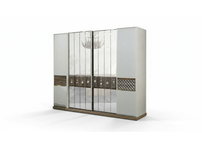 Kleiderschrank Holz Schrank Schlafzimmer Möbel Design Schränke Grau Italien