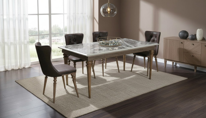 Esstisch Tisch Holz 180x100 Esszimmer braun Esstische Tische Möbel Neu