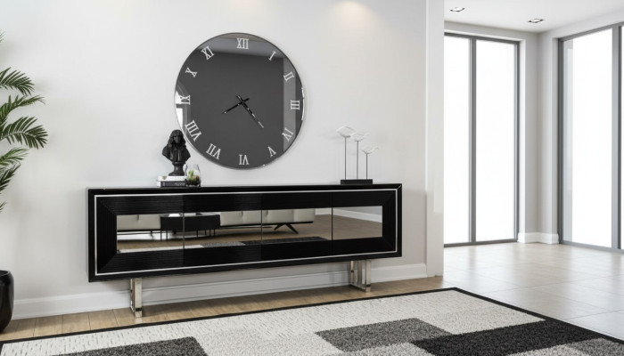 Schwarzes Sideboard Kommode Kommoden Schrank Standschrank Luxus Anrichte