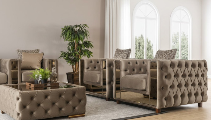 Luxus Sessel Chesterfield Einsitzer klassisch Couch Möbel Einrichtung Sofa 1er