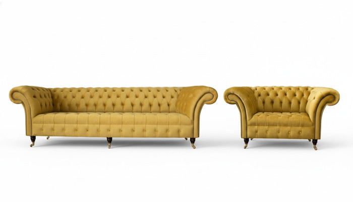 Sofagarnitur 3+1 Sitzer Set Design Sofas Polster Couchen Moderne