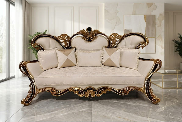 Wohnzimmer Sofa Couch Möbel Klassische Einrichtung 3 Sitzer Couchen