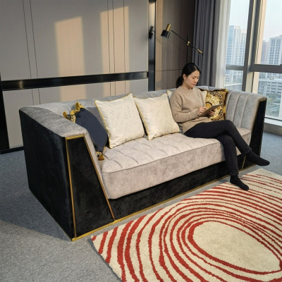 Medusa Sofa Couch Dreisitzer Couchen Polster Möbel Wohnzimmer Stoff