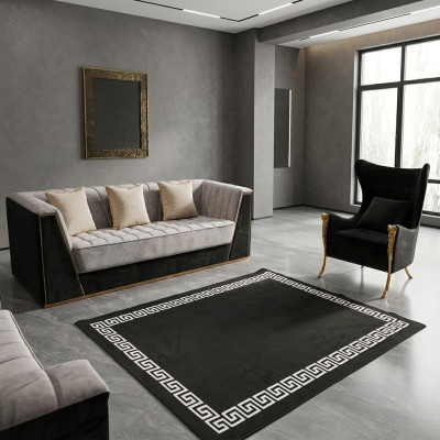 Sofagarnitur Couch Set 3+1 Sitz Möbel Gruppe Garnitur Sets Medusa 2tlg
