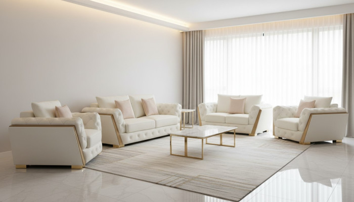 Sofa Couch Garnitur Möbel 3 tlg. Set Sofgarnitur Einrichtung Couchen