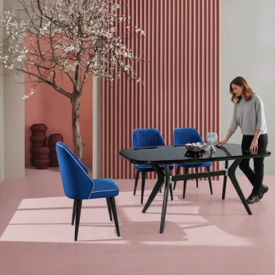 Modern Esszimmer Set Garnitur Sitz Möbel Essgruppe Esstisch Polster 5tlg.