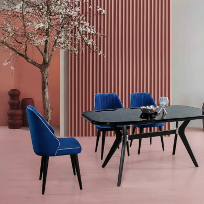 Modern Esszimmer Set Garnitur Sitz Möbel Essgruppe Esstisch Polster 5tlg.