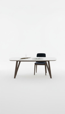 Walnuss Natur Küchentisch Esszimmermöbel Moderner Stil Luxus Möbel Tisch