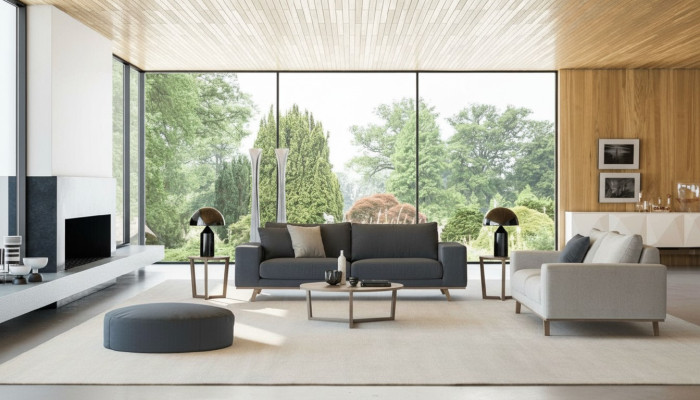 Exklusive Sofagarnitur 3+3 Sitzer Luxus Dreisitzer Wohnzimmer Couch 2tlg