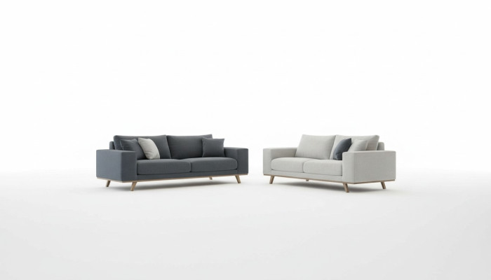 Exklusive Sofagarnitur 3+3 Sitzer Luxus Dreisitzer Wohnzimmer Couch 2tlg