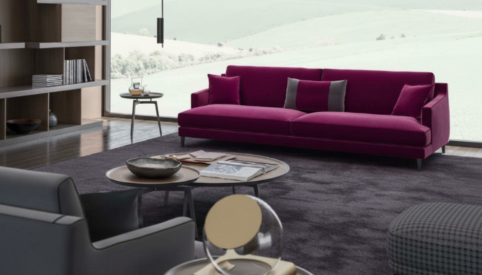 Rosa Dreisitzer Moderne Couch Wohnzimmer Sofas Stilmöbel Luxus Design