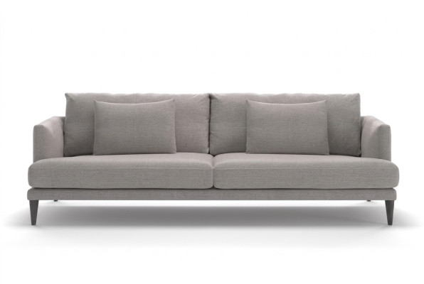 Zweisitzer Luxus Graues Sofa Textilmöbel Wohnzimmer Sofas Couen Moderrn