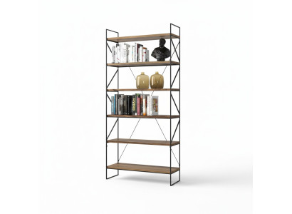 Wandregal Moderner Bücherschrank Wohnzimmer Regal Designer Holzmöbel