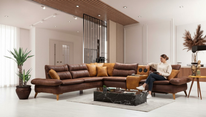 Bluetooth Multifunktion Sofa Couch Ecksofa Sound System Wohnlandschaft