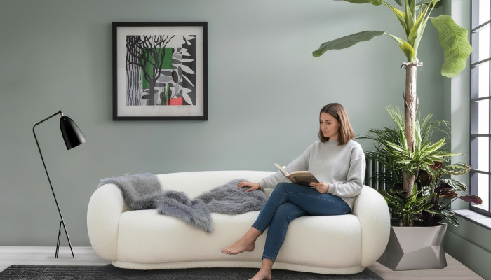 Wohnzimmer Dreisitzer Couch Design Möbel Einrichtung Polster Couchen