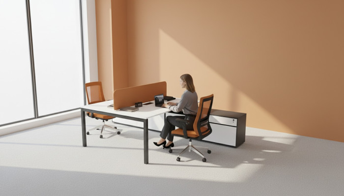 Büromöbel Arbeitstische Große Büroarbeitsfläche Tische Bürostation Modern