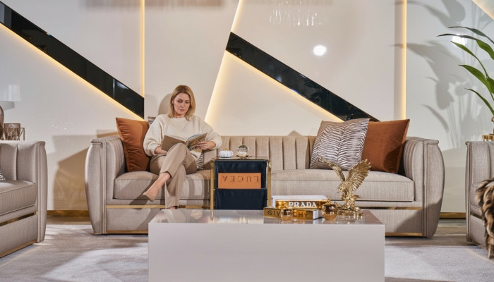 Wohnzimmer Couchtische Design Tisch Holz Beige Stil Moderner Luxus Tische