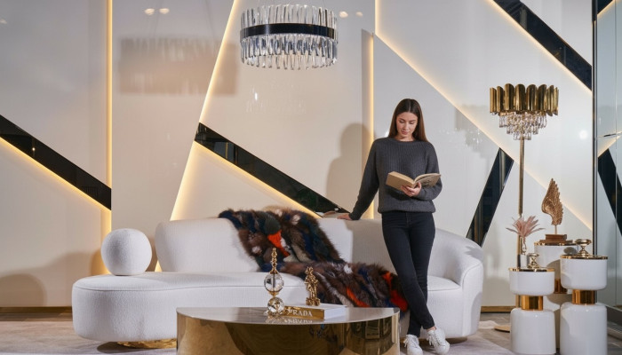 Modernes Weißes Sofa Luxus Polster 3-Sitzer Halbrunder Couchtisch 2tlg