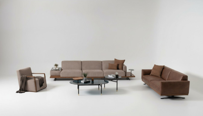 Luxus Sofagarnitur Sofas 4+3+1 Sitz Sessel 2x Couchtisch 4tlg