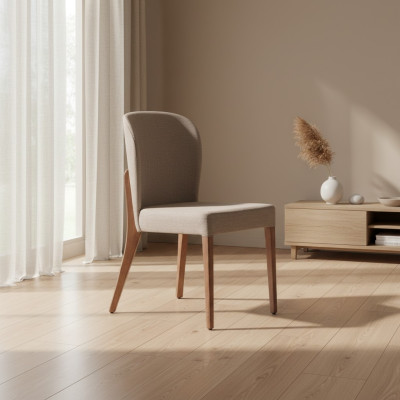Esszimmer Set Stuhl Textil Küche Designer Stoff Polster Stühle