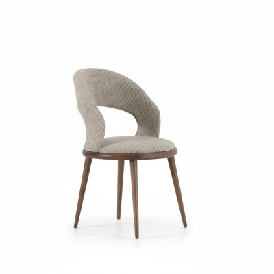 Esszimmer Stühl Holz Textil Luxus Polster Möbel Stil Modern grau
