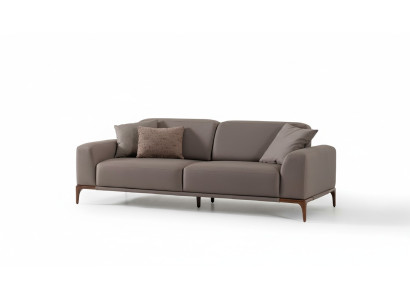 Wohnzimmer Sofa Couch Dreisitzer Design Luxus Couchen Möbel braun