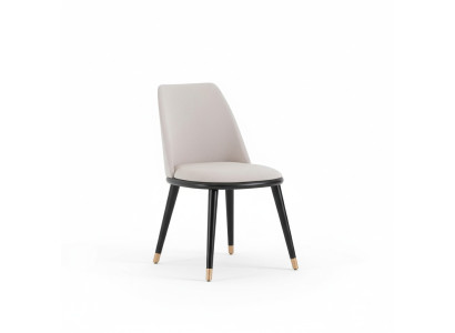 Designer Mega komfortabler beige Esszimmerstuhl im modernen Stil