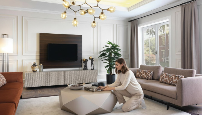 Luxus tv Schrank Fernseh Ständer Sideboard Couchtisch Fernsehwand 3tlg