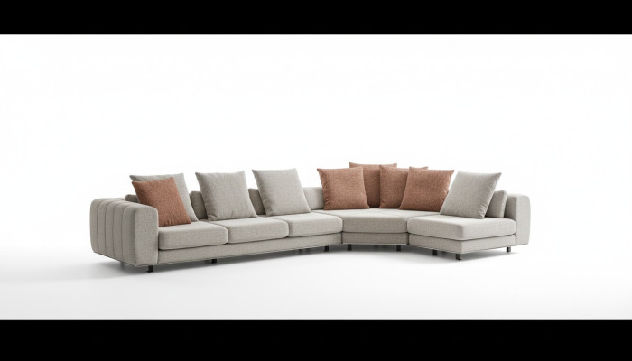 Wohnlandschaft Sofa Ecksofa Design Möbel Couch L-Form Neu Stil Modern