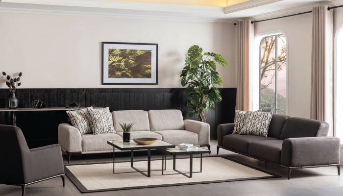 Wohnzimmer Sofagarnitur 4 3 1 Sitzer Garnitur Stoff Sofa Sessel Luxus