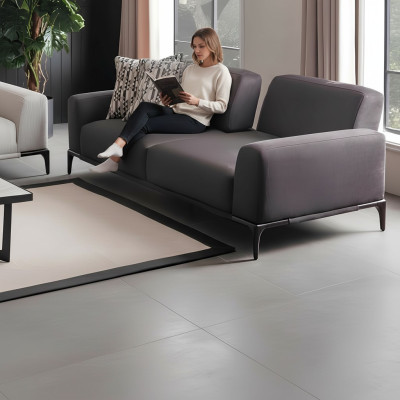 Sofa 3Sitzer Braun Sofas Stil Luxus Wohnzimmer Modernes Design Polster
