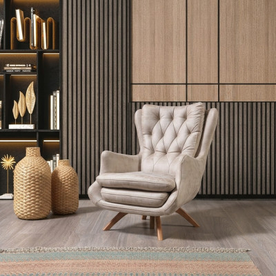 Wohnzimmer Sessel Design Couch  Textil  Luxus Polster Sitzer Neu Modern