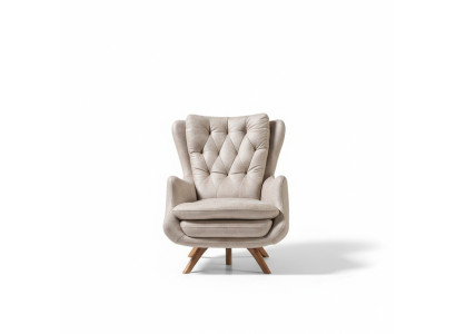 Wohnzimmer Sessel Design Couch  Textil  Luxus Polster Sitzer Neu Modern