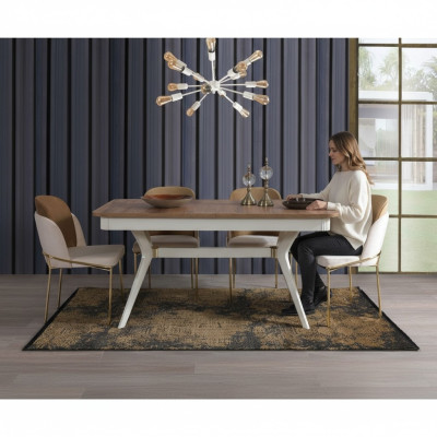Komplett Set Esstisch 4x Stühle Esszimmer Set Ess Gruppe Holz 5tlg