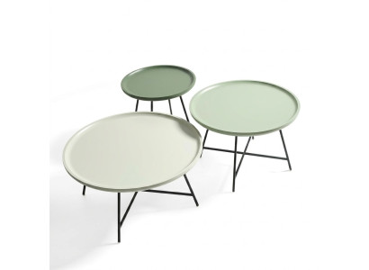 Couchtisch Holz Set 3 tlg. Kaffeetisch Designer Tisch Wohnzimmertisch