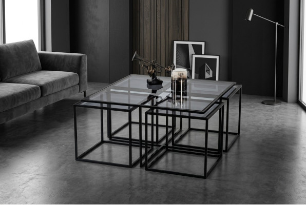Kaffeetisch Couchtisch Designer Tisch Metall Wohnzimmertisch Tisch 