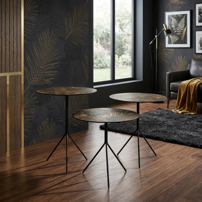 Rundtische Tisch Couchtische Tische Luxus Design Beistelltische 3 tlg.