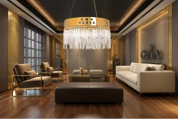 Wunderschöne BrassCrystal Kronleuchter neu Lüster Wohnzimmer Luxus gold