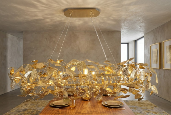 Deckenlampe Gold Wohnzimmer Hängelampe Deckenlampe Material Bronze