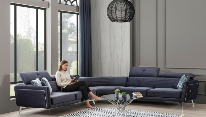 Ecksofa Sofa Couch Polster Möbel Couchen Sofas Weicher Dreisitzer 343x343