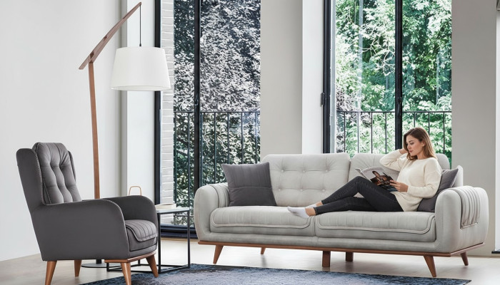 Sofa Couch 3+1 Sitz Sofagarnitur Couchen Polster Möbel Sofas Set Gruppe