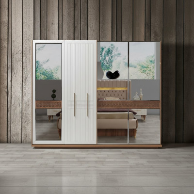 Kleiderschrank Modern Möbel Design Luxus Schrank Schlafzimmer 226cm