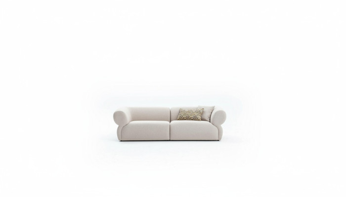 Sofa Couch Polster Möbel Dreisitzer 3 Sitzer Modern Design Couch Beige