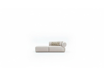 Textil Sofa 3 Sitzer Wohnzimmer Luxus Möbel Design Couch Beige 215cm