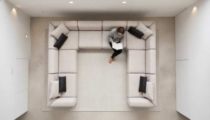 Sofa U-Form Polstersofa Couch Wohnzimmer Design Modernes Ecksofas