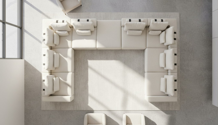 Ecksofa L Form Wohnzimmer Couch Textil Möbel Design Modern Polstersofa