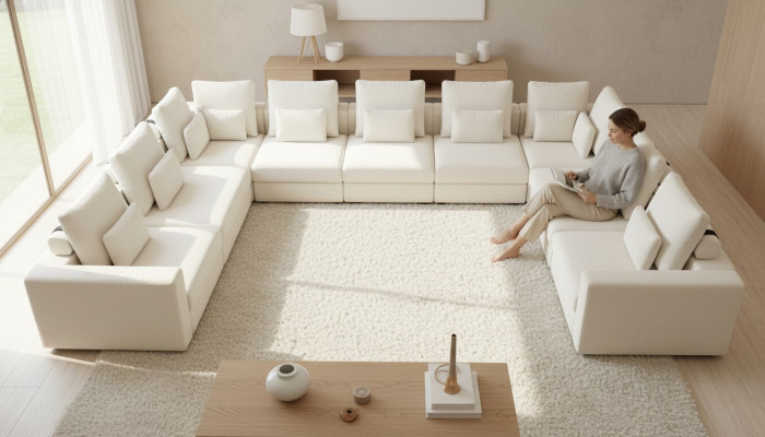 Design Ecksofa L-form Modern Sofas Polstersofa Wohnzimmer Modernes