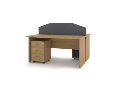 Moderner Schreibtisch Holz Tisch Arbeitszimmer Computertisch Büromöbel