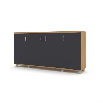 Schrank Büromöbel Arbeitszimmer Holz Büroschrank Regal Aktenschrank